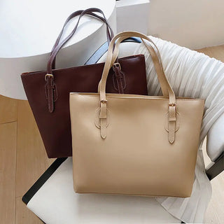 Women's Vintage PU Leather Tote Hobo Shoulder Bag Handbag High Capacity Travel Commute School Work Business Bags for Female E298 ALODIA STORE