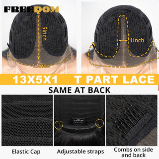 FREEDOM Synthetic Lace Wig 28 Inch Long Straight Hair Wigs Soft Red Orange Blonde Lace Front Wigs For Black Women Cosplay Wigs ALODIA STORE