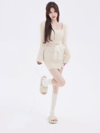 2024 Autumn Sweater Knitted Suits Female Elegant ALODIA STORE