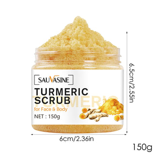 Turmeric Body Scrub Skin Brightening Face Scrub For Dark Spots Body Care Supplies Scrubs Cream For Waist Legs Thighs ALODIA STORE