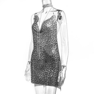 Sexy Backless y2k Metal Party Summer Dress Women Beach Night club Mini slip dress Glitter Sequin ladies Dresses Vestidos HL ALODIA STORE