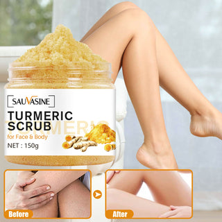 Turmeric Body Scrub Skin Brightening Face Scrub For Dark Spots Body Care Supplies Scrubs Cream For Waist Legs Thighs ALODIA STORE
