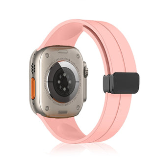 Magnetic Strap For Apple watch ultra band 44mm 45mm 49mm 40mm 41mm 42mm 38mm 45 mm Silicone Bracelet iWatch Series 7 8 se 6 5 3 ALODIA STORE