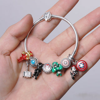 Disney Marvel Rescuer Star Charms Wars Beads For Original Pandora 925 sterling silver Bracelet Necklace Jewelry plata de ley 925 ALODIA STORE
