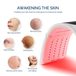 2 IN 1 Foldable 7 Color LED Photon 30-60℃ Heating Threapy Face&Body Mask ALODIA STORE