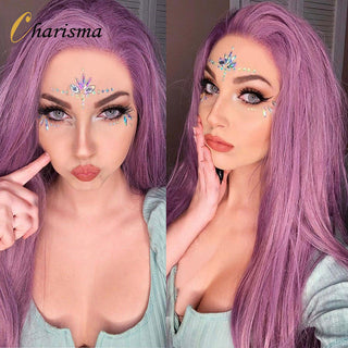 Charisma Blonde Wig Synthetic Lace Front Wig for Women Long Silky Straight Hair Natural Hairline Side Part Cosplay Wigs ALODIA STORE