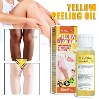 30ml Yellow Peeling Oil Lighten Dark Spots Acne Melanin Skin Bleaching Exfoliating Oil Whiten Brighten Skin For Face Body ALODIA STORE