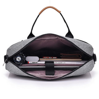 Men Canvas Business Briefcase Office Travel Messenger Large Tote Women's Computer Work Bag Business Trip File Package Laptop Bag ALODIA STORE