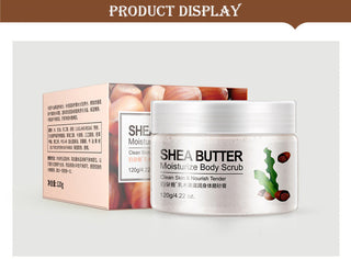 BIOAQUA Body Scrub Shea Butter Exfoliating Body Lotion Deep Cleansing Moisturizing Exfoliator Gel Moisturizer Dead Skin Remover ALODIA STORE