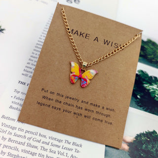Luxury Necklace for Women Butterfly Necklace Shiny Double Chain Clavicle Pendant Anniversary Gift Jewelry Necklaces for Women ALODIA STORE