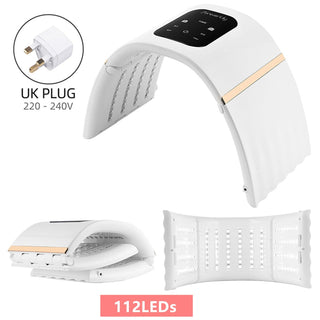 2 IN 1 Foldable 7 Color LED Photon 30-60℃ Heating Threapy Face&Body Mask ALODIA STORE