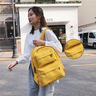 Students Waterproof Nylon Backpack for Women Multi Pocket Travel Backpacks Female School Bag for Teenage Girls Back To School ALODIA STORE