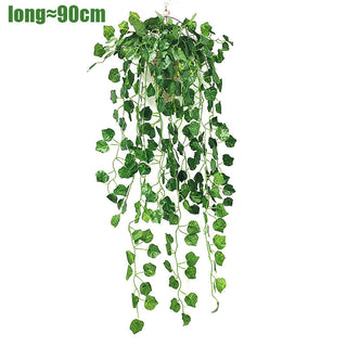 Artificial Plant Persian Fern Leaves Vines Room Home Garden Decoration Accessories Wedding Party Wall Hanging Balcony Decoration ALODIA STORE