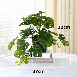 1PC Artificial Plants Green Turtle Leaves Simulation Turtle Back Leaf Tropical Wedding Party Table Living Room Home Garden Decor ALODIA STORE