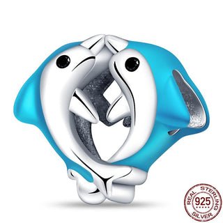 925 Sterling Silver Heart Shaped Charm Bead Fits Original Pandora Bracelet Necklace Women Chameleon Pendant DIY Fine Jewelry Hot ALODIA STORE