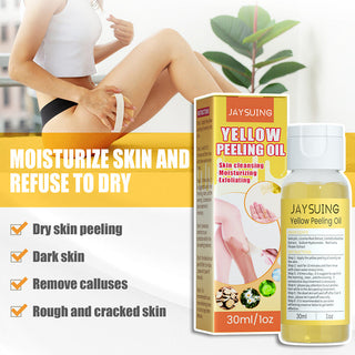 30ml Yellow Peeling Oil Lighten Dark Spots Acne Melanin Skin Bleaching Exfoliating Oil Whiten Brighten Skin For Face Body ALODIA STORE