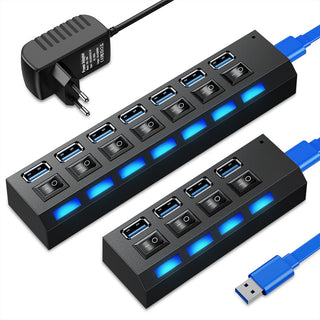 Usb Hub 3 0 Hub Usb Splitter Several Ports Multi Usb Hub 3.0 Hab power Adapter extension ALODIA STORE