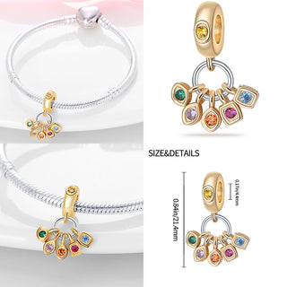 new 100% 925 sterling silver disney charm of ley 925 Chain Beaded Suitable For Ladies Original Pandora Bracelet DIY Jewelry ALODIA STORE