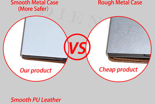 Credit Card Holder Wallet Leather Metal Aluminum ALODIA STORE