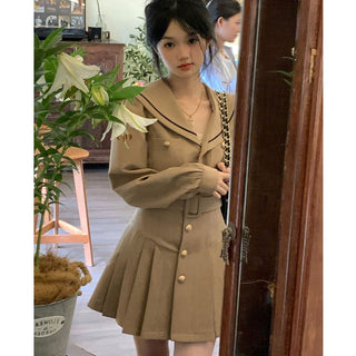 Elegant Women Dress Long Sleeve Office Ladies Polo Collar ALODIA STORE