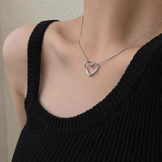 Kpop Vintage Harajuku Goth Metal Heart Neck Chains Choker Grunge Necklaces For Women Egirl Cosplay Aesthetic Accessories Jewelry ALODIA STORE