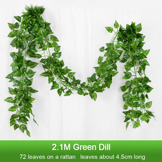 2.1M Artificial Plant Green Ivy Leaf ALODIA STORE