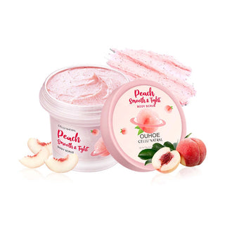 100g Peach Body Whitening Scrub Deep Cleansing Dead Skin Removal Moisturizing Melanin Exfoliators Body Scrub Skin Care TSLM1 ALODIA STORE
