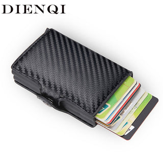 Credit Card Holder Wallet Leather Metal Aluminum ALODIA STORE