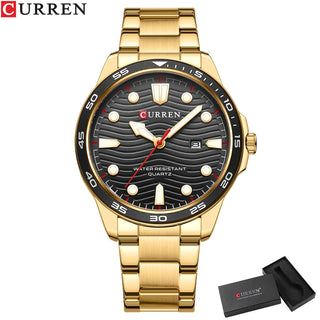 2022 New CURREN Luxury Brand Men Sport Watches Men Quartz Watch Stainless Steel Men Fashion Casual Wrist Watch Relogio Masculino ALODIA STORE