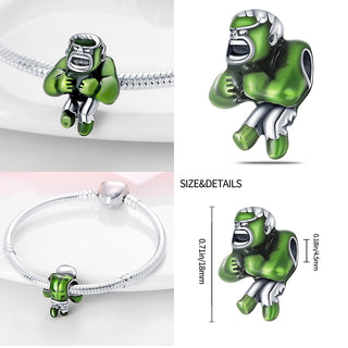 new 100% 925 sterling silver disney charm of ley 925 Chain Beaded Suitable For Ladies Original Pandora Bracelet DIY Jewelry ALODIA STORE