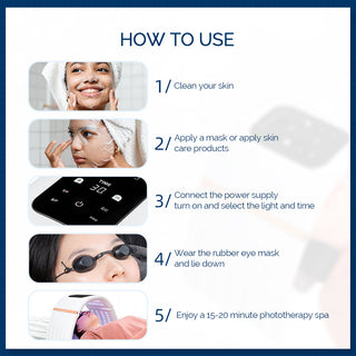 2 IN 1 Foldable 7 Color LED Photon 30-60℃ Heating Threapy Face&Body Mask ALODIA STORE