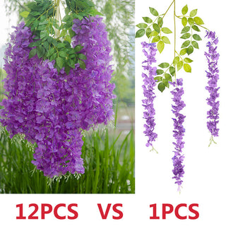 76cm Artificial Green Plants Hanging Ivy Leaves Radish Seaweed Grape Fake Flowers Vine Home Garden Wall Party Decoration ALODIA STORE