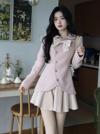 Warm Winter Pink Sweet Elegant Dress ALODIA STORE