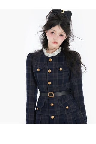 Korean Elegant Party Mini Dress Female Long Sleeve ALODIA STORE