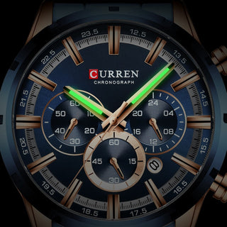 CURREN Men Watch Top Brand Luxury Sports Quartz Mens Watches Full Steel Waterproof Chronograph Wristwatch Men Relogio Masculino ALODIA STORE