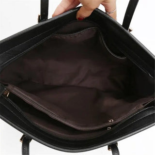 Women Pu Leather Women Handbags Female Shoulder bag designer Luxury Lady Tote Large Capacity Zipper Shoulder Bag ALODIA STORE
