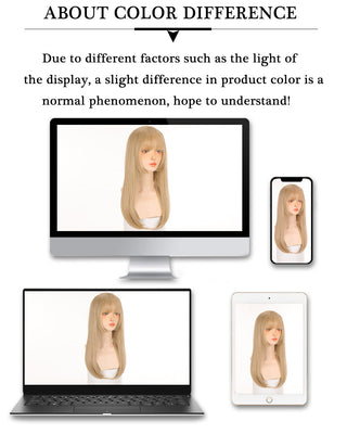 DM Headband Wig Synthetic Long Wavy Hair Wigs With Headband Cosplay Wig Female Natural Heat Resistant Half Hair Wig For Women ALODIA STORE