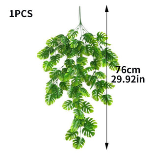 76cm Artificial Green Plants Hanging Ivy Leaves Radish Seaweed Grape Fake Flowers Vine Home Garden Wall Party Decoration ALODIA STORE