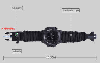 ADDIES Men Military Outdoor Watch Compass Multifunctional Waterproof Quartz Watch LED Digital Watch relogio masculino ALODIA STORE