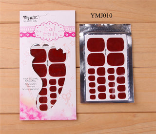 22tips Solid color Toenail Sticker ALODIA STORE