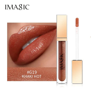 IMAGIC Lipgloss Matte 20 Colors Lip Gloss Velvety Lipstick Liquid Matte Waterproof Lip Tint Full &amp; rich Sexy Lip Makeup Cosmetic ALODIA STORE