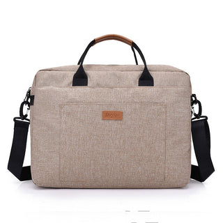 Men Canvas Business Briefcase Office Travel Messenger Large Tote Women's Computer Work Bag Business Trip File Package Laptop Bag ALODIA STORE