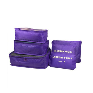 6Pcs/Set Travel Bag Men And women Packing Cubes Unisex Travel Storage Bags Kit ALODIA STORE