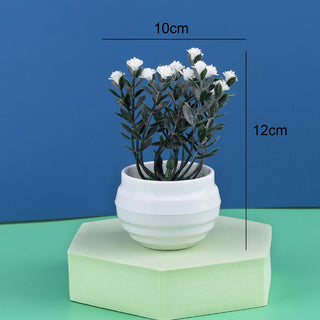 Artificial Plant Bonsai Orange Pomegranate Fruit Tree Window Sill Decoration Plastic Garden Fake Plant Potted Home Decoration ALODIA STORE