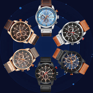 CURREN Fashion Date Quartz Men Watches Top Brand Luxury Male Clock Chronograph Sport Mens Wrist Watch Hodinky Relogio Masculino ALODIA STORE