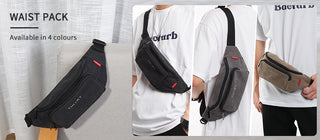 TINYAT Men Waist Bag Pack Purse Casual Large Phone Belt Bag Pouch Women's Canvas Travel Phone Bag Fanny Banana Bag Hip 4 Pockets ALODIA STORE