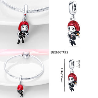 new 100% 925 sterling silver disney charm of ley 925 Chain Beaded Suitable For Ladies Original Pandora Bracelet DIY Jewelry ALODIA STORE