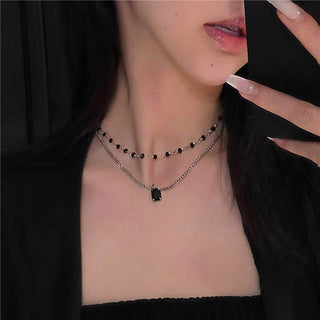 2022 New Popular Silver Colour Sparkling Clavicle Chain Choker Necklace For Women Fine Jewelry Wedding Party Gift ALODIA STORE