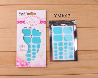 22tips Solid color Toenail Sticker ALODIA STORE