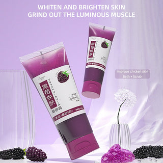 Body Scrub Exfoliators Cream Facial Dead Skin Remove Deep Cleaning Moisturizing Bath Scrub Blackberry Whitening Skin Care Tools ALODIA STORE